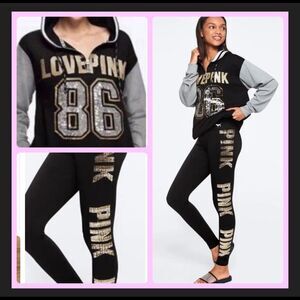 VS PINK BLING OUTFIT SET XS